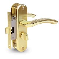 Комплект замка APECS 5526 WC (BS50*47мм) GM/G золото матовое /золото