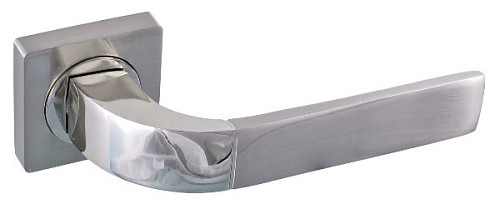 Ручки на розетте KEDR R08.170-AL SN/CP сатин/хром - Фото №2