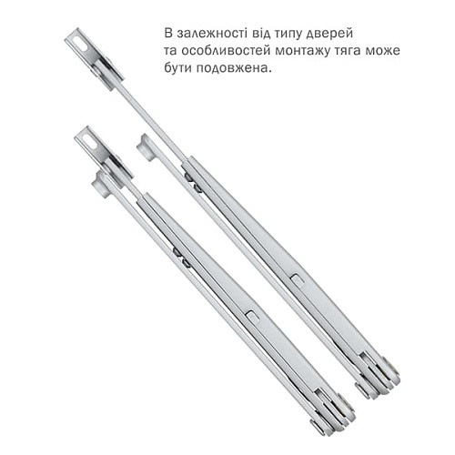 Тяга ABLOY DC191 стандартна з фіксацією Сірий - Фото №4