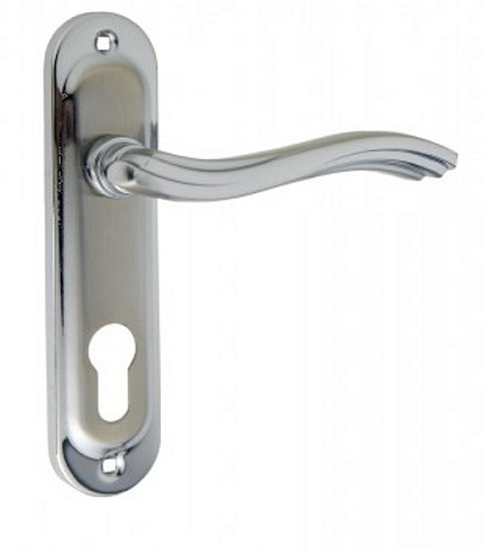 Ручки на планке KEDR Mini 61.363-AL SN/CP сатин/хром - Фото №2