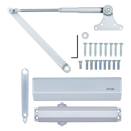 Дотягувач RYOBI DS-2055P BC PRL HO з фіксацією до 80кг Сірий - Фото №8