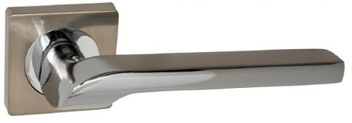 Ручки на розеті KEDR R06.120-AL SN/CP сатин/хром - Фото №2