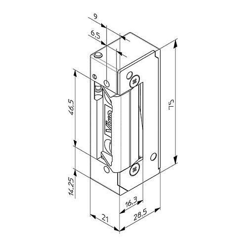 Електрозащіпка VIRO 7755.70 НЗ-АЕ (без живлення замкнена) - Фото №5