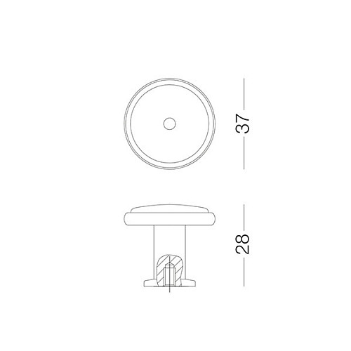 Ручка меблева MVM D-1016-37 SMAB блискуча матова антична бронза - Фото №3