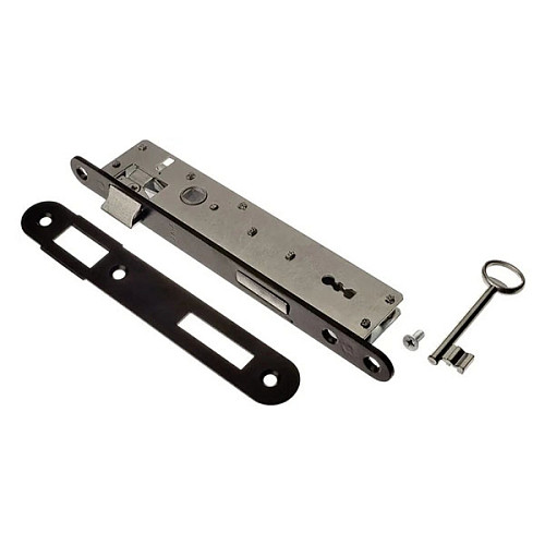 Комплект замка (руч.Nati 90 + JANIA 2KL) (BS20*90мм) чорний - Фото №5