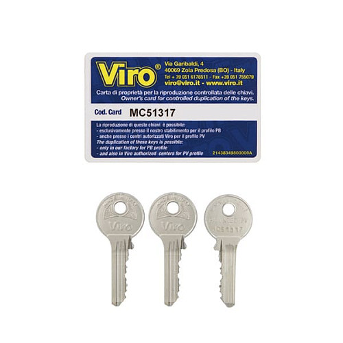 Замок навісний VIRO PANZER ST.STEEL VR 4117.X (3 ключа) - Фото №4