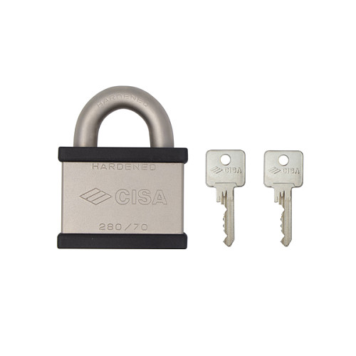 Замок навісний CISA 28050.70 (70 мм, 2 ключа) - Фото №7