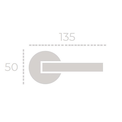 Ручки на розеті FADEX Nike 231D B02 бронза матова - Фото №3