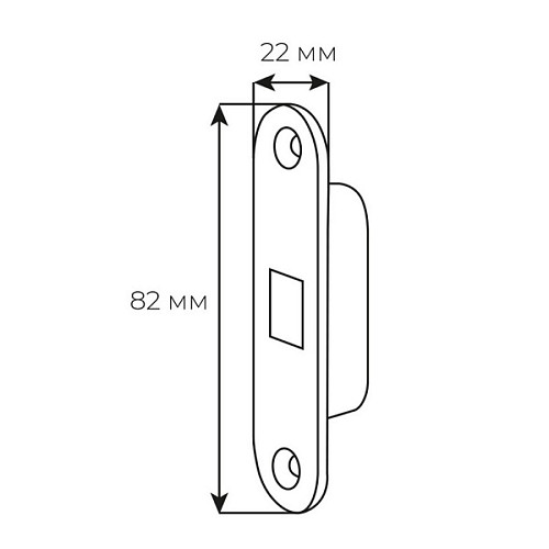 Зворотня планка AGB Touch для дерева біла - Фото №3