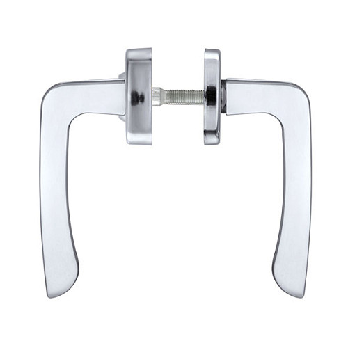 Ручки на планке с протектором ROSTEX Astra R 90мм (38-55мм) хром полированный - Фото №4