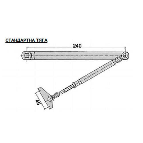 Доводчик RYOBI 9903 STD до 60кг Черный - Фото №12