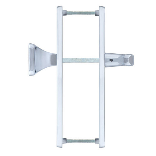 Ручки на планке ROSTEX Profile Z 85мм (57-62мм) фиксированная-нажимная хром полированный - Фото №4