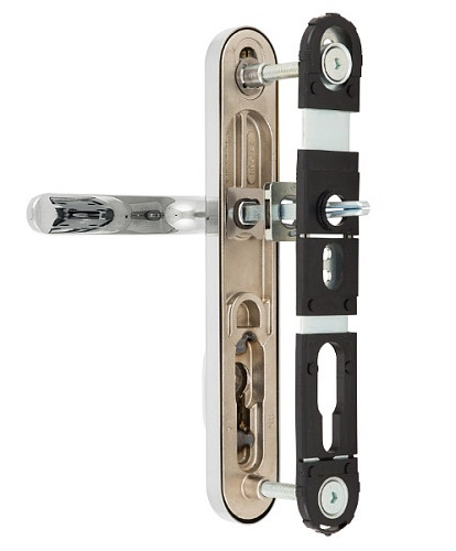 Ручки на планке с протектором ROSTEX Exclusive RX-40 90мм (40-50мм) хром полированный - Фото №5