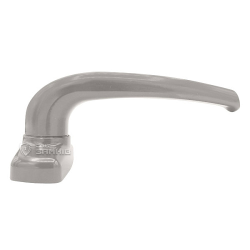 Ручки на розеті MEDOS Merkury натискна-фіксована сіра - Фото №4