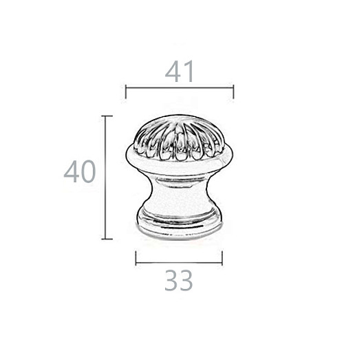 Стопор дверной напольный ENRICO CASSINA C52000 полированная латунь - Фото №2