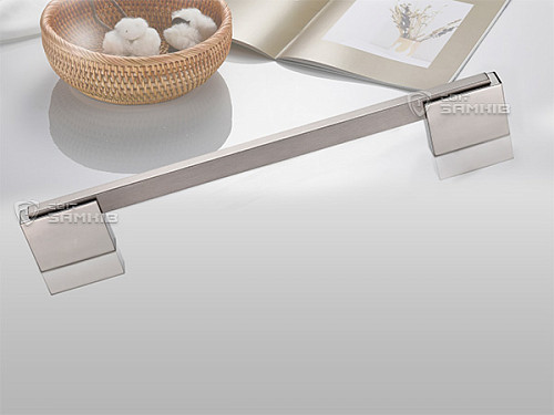 Ручка скоба ORO&ORO SS 8012 50cm/42cm (половинка) SS/CP нержавеющая сталь/хром - Фото №2