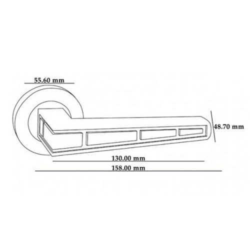 Ручки на розеті ORO/ORO Steps (16E) MSN матовий нікель - Фото №3