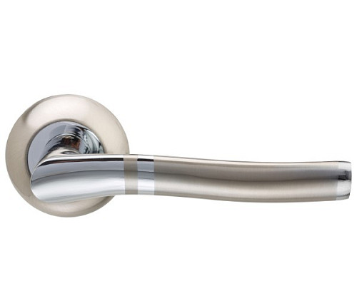 Ручки на розеті GAVROCHE Titanium AL-A5 SN/CP нікель/хром - Фото №2