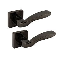 Ручки на розеті KEDR R06.045-AL black nickel чорний нікель