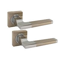 Ручки на розеті KEDR R08.180-AL SN/CP сатин/хром