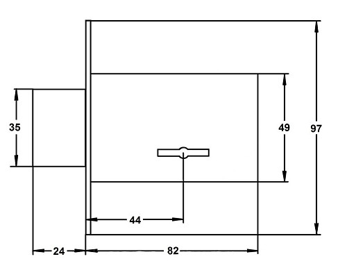 Механизм замка CLASS 800 (BS45мм) CP хром - Фото №2