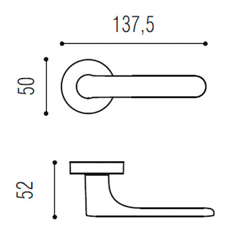 Ручки на розетте COLOMBO One CC11 (CC19-CC13) серебро - Фото №3
