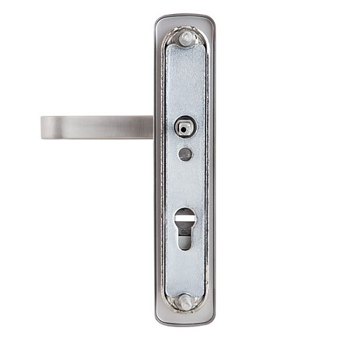 Ручки на планці з протектором ROSTEX Astra R 85мм (38-55мм) нержавіюча сталь матова - Фото №2