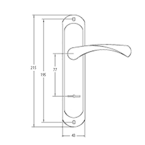 Ручки на планці KEDR 077.323-AL CP хром - Фото №2