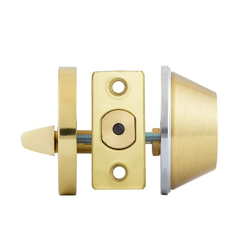 Замок врезной MUL-T-LOCK Dead Bolt DBM ClassicPro (BS60мм) полированная латунь - Фото №4