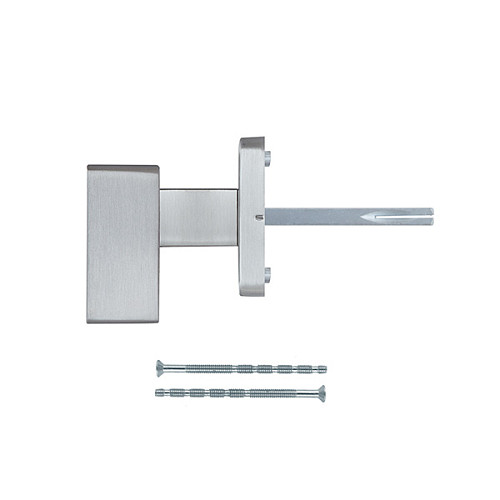 Ручка розетте (половинка) ROSTEX Design H53 фиксированная нержавеющая сталь матовая - Фото №4