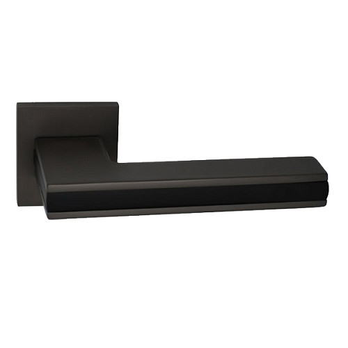 Ручки на розетте GENRICH R77.220 MBP/GR черный матовый/графит - Фото №2