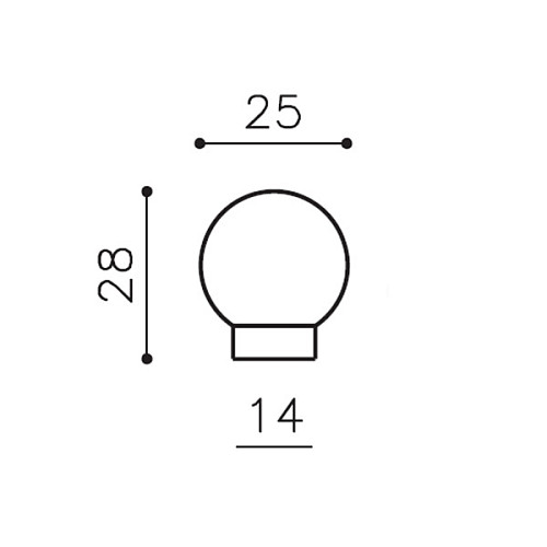 Стопор дверной напольный OLIVARI Stilo 121 NP черный матовый - Фото №2