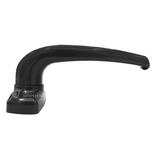 Ручки на розеті MEDOS Merkury натискна-фіксована чорна - Фото №2