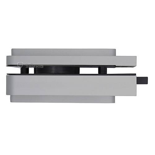 Замок накладной WALA WZAM SM1OZ2 двухсторонний для стеклянной двери (стекло-стекло) серебряный - Фото №3