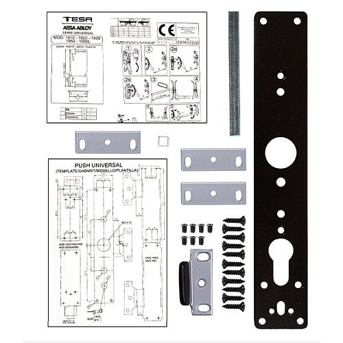 Антипаніка накладна TESA 1910 908 для евакуаційного виходу silver сірий - Фото №9