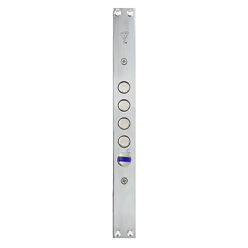 Механизм замка MUL-T-LOCK Omega OFMPB10328L VIP / 3in1 (BS65 * 85мм) хром полированный без об.планки - Фото №4
