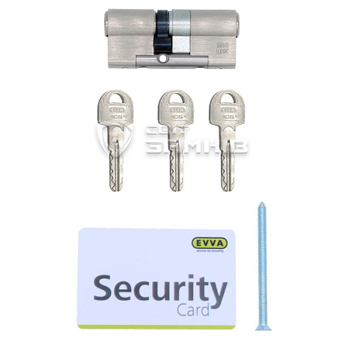 Циліндр EVVA ICS 102 (36*66) нікель сатин - Фото №3