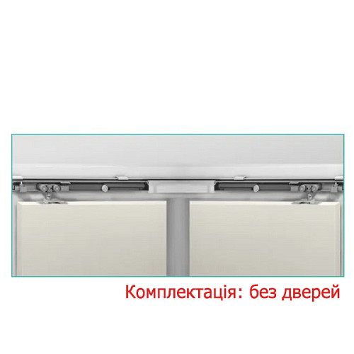 Раздвижная система OMGE Alutech 1499 с 2 демпферами длина 4 м на 2 полотна весом до 80 кг - Фото №1