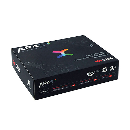 Циліндр CISA AP4 S 70T (35*35T) нікель матовий 3 ключі - Фото №12