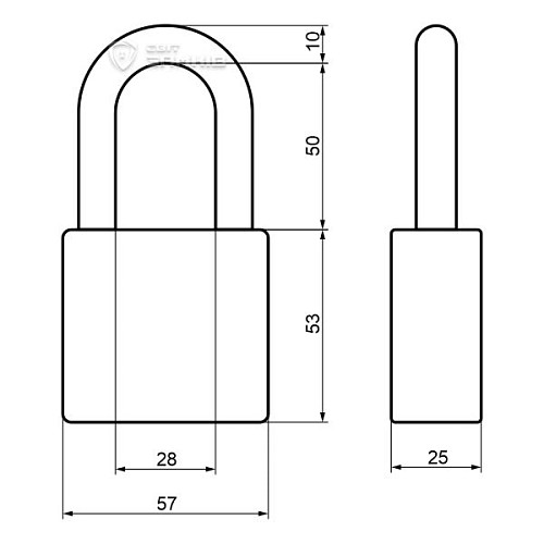 Замок навесной ABLOY PL340 PROTEC2 длинная дужка (2 ключа) - Фото №7