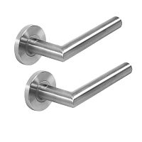 Ручки на розеті MVM ST-1108 (Tt11-Et11) SS нержавіюча сталь