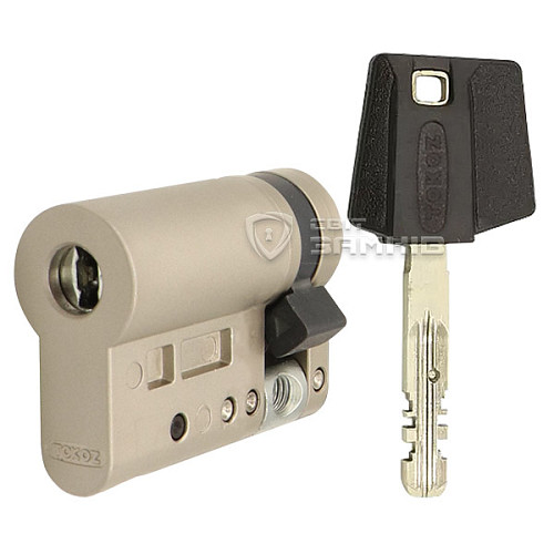 Циліндр половинка TOKOZ Pro300 40 (30*10) нікель матовий - Фото №2