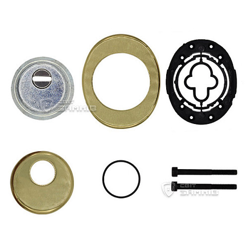 Протектор AZZI FAUSTO F23 ANT з юбкою 25 мм 85х70 полірована латунь - Фото №4