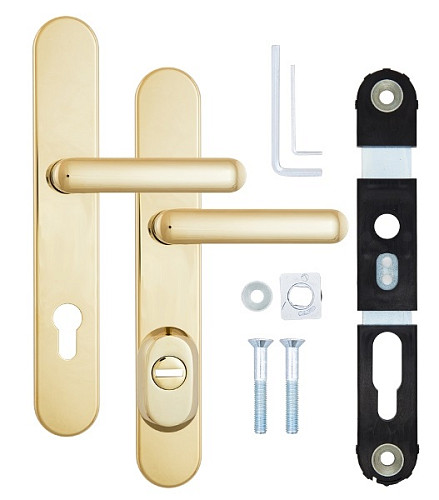 Ручки на планке с протектором ROSTEX Exclusive RX-40 85мм (40-50мм) титан PVD - Фото №6