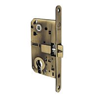 Механизм замка GAVROCHE GR85 PZ (BS50 *85мм) метал.язичок AB бронза