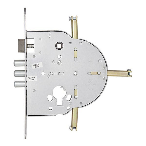 Механізм замка MUL-T-LOCK M235/M267 4-х спрямований (BS65*90мм) хром полірований без зв.планки - Фото №5