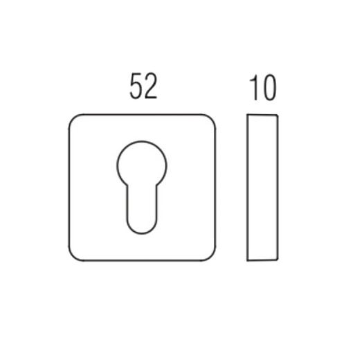 Накладки на серцевину COLOMBO PT13 матове золото - Фото №2