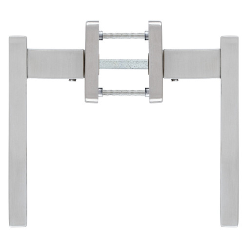 Ручки на розетте ROSTEX Castelo H53 нержавеющая сталь матовая - Фото №4