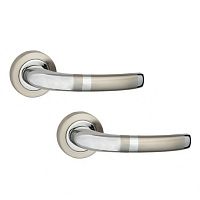 Ручки на розетте SIBA Side (A01) матовый никель/хром 