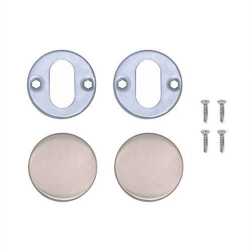 Накладки на серцевину ABARO C05 глухі круглі нержавіюча сталь - Фото №3